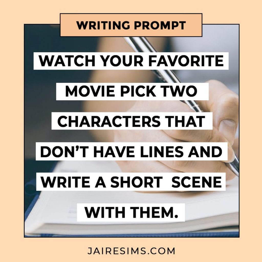 Another writing prompt example to help writers find inspiration. 